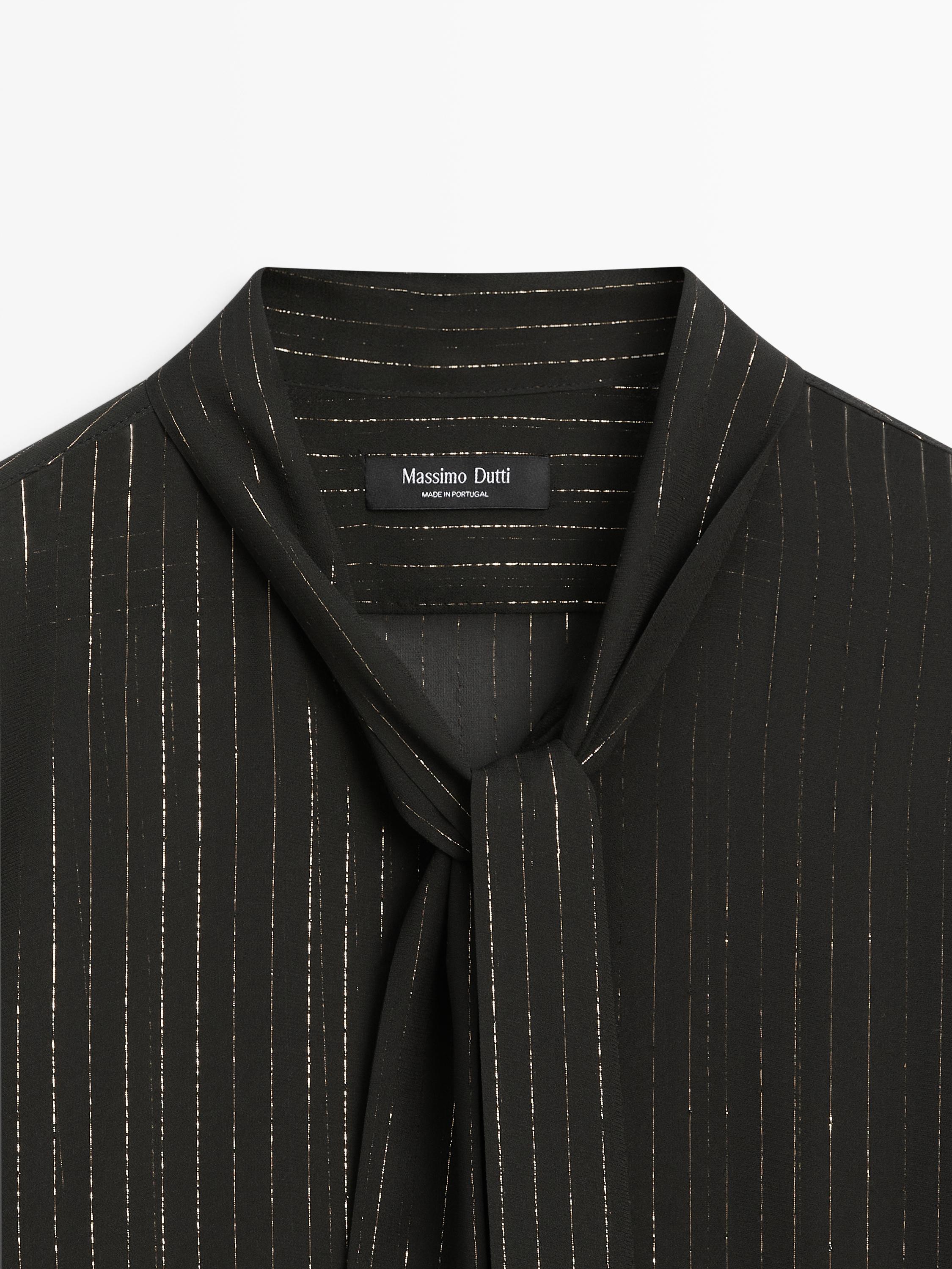 Chemisier fluide à col foulard